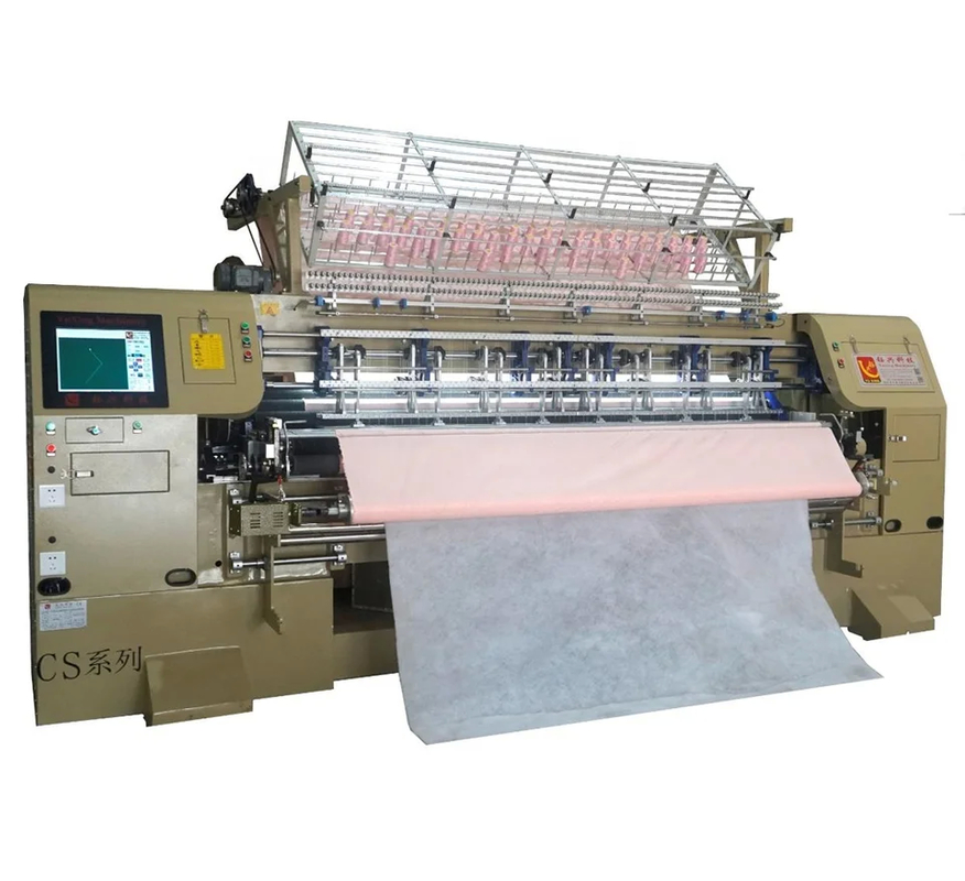 240CM 3 Satırlı Yüksek Hızlı Servo-Driven Endüstriyel Ticari Battaniye Yama Makinesi