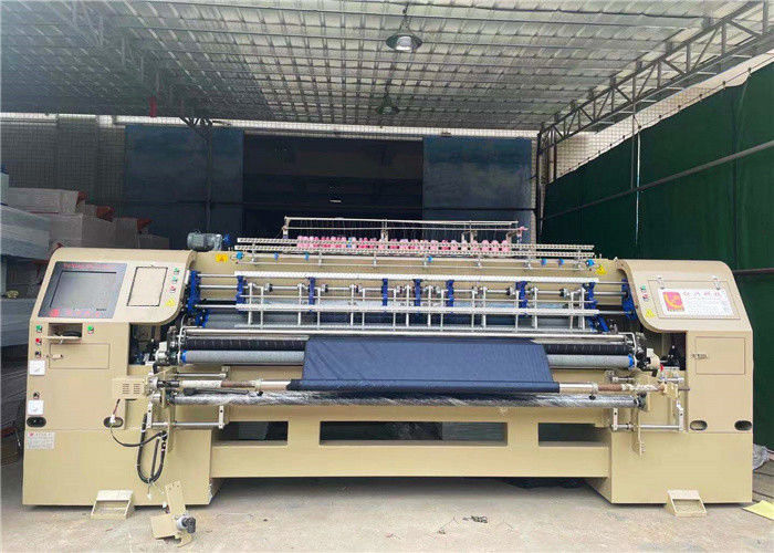 170CM 2 İğne Satır Endüstriyel Çok İğneli Kilitlenmiş Dikiş Dikiş Makinesi Ceketler İçin